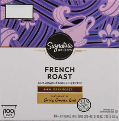 Signature Select French Roast Coffee Pods - 100 Count - Image 4