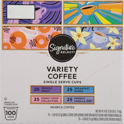 Signature Select Coffee Pods Variety Pack - 100 Count - Image 4