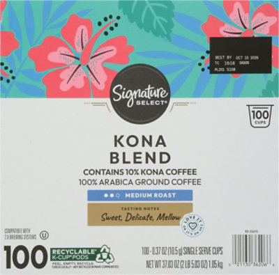 Signature Select Kona Blend Coffee Pods 100 Ct - 100 CT - Image 4