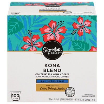 Signature Select Kona Blend Coffee Pods - 100 Count - Image 1