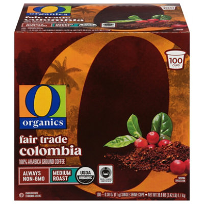 O Organic Colombia Coffee Pods - 100 Count - Image 1