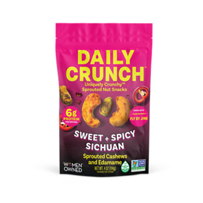 Daily Crunch Cashews Sweet & Spicy - 4 OZ