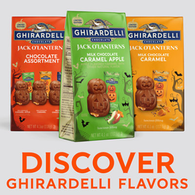 Ghirardelli Milk Chocolate Caramel Apple Jack O' Lanterns - 4.1 Oz - Image 2