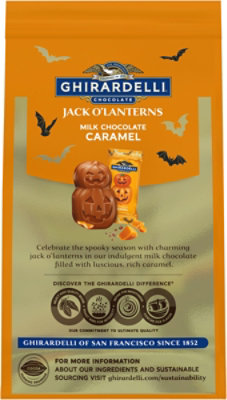 Milk Chocolate Caramel Jack O Lantern Bag - 4.1 OZ - Image 5