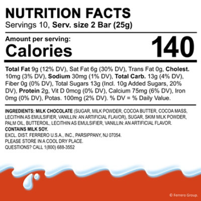 Kinder Chocolate Fun Size - 10 OZ - Image 3