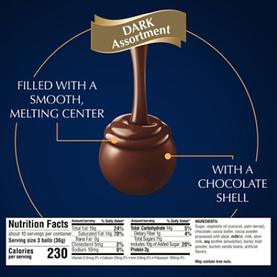 Lindor Asst Dark Choc Truffle - 12.7 OZ - Image 5
