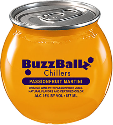 Buzzballz Passion Fruit Martini Wine Cocktail 187ml 30pf - 187 ML - Image 1