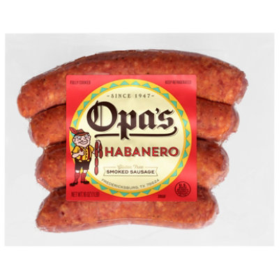 Opas Habanero Smoked Sausage 16oz - 16 OZ - Image 2