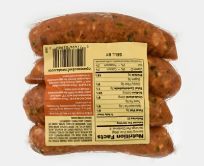 Opas Chicken Sausage With Poblano Chile And Monterey Jack Cheese - 16 OZ - Image 6