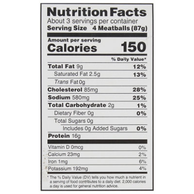 Amylu Sea Salt Cracked Black Pepper Chicken Meatballs 10 Oz - 10 OZ - Image 4