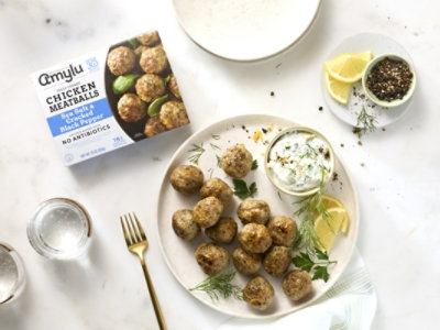 Amylu Sea Salt Cracked Black Pepper Chicken Meatballs 10 Oz - 10 OZ - Image 4