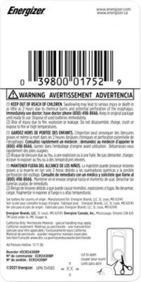 Energizer Watch Electronic Lithium Coin 2430 Battery - 1 Pack - EA - Image 4