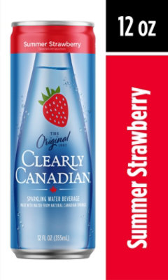 Clearly Canadian Summer Strawberry 12fz - 12 FZ - Image 1