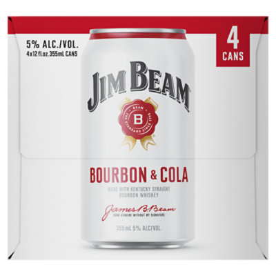Jim Beam Straight Bourbon And Cola - 4-355 ML - Image 2