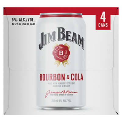 Jim Beam Straight Bourbon And Cola - 4-355 ML - Image 3