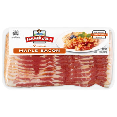 Farmer John Maple Bacon 12 Oz - 10 OZ - Image 2