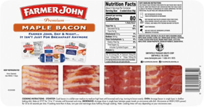Farmer John Maple Bacon 12 Oz - 10 OZ - Image 5