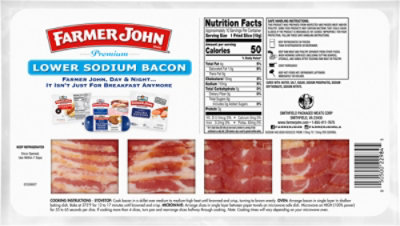 Farmer John Low Sodium Bacon 12oz - 12 OZ - Image 5