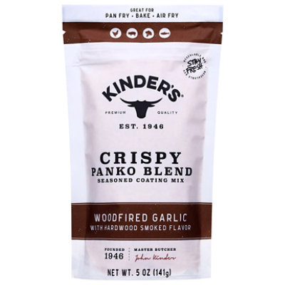 Kinders Woodfired Garlic Crispy Panko Blend Coating 5 Ounce - 5 OZ