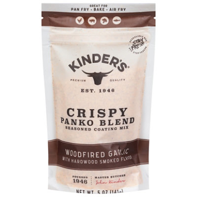 Kinders Woodfired Garlic Crispy Panko Blend Coating 5 Ounce - 5 OZ - Image 1