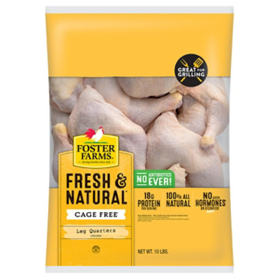 Foster Farms Chicken Leg Quarters - 10 LB - Image 1