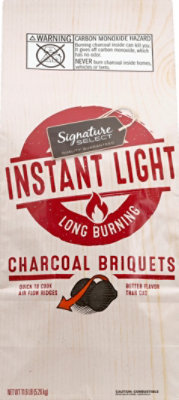 Signature SELECT Charcoal Briquets Instant Light - 11.6 Lb - Image 1