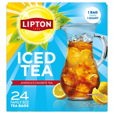 Lipton Iced Tea Bag Black Unsweetened 24.0 Ct - 24 CT - Image 1
