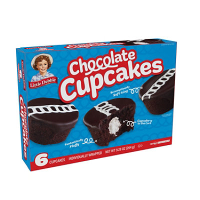 Little Debbie Chocolate Cupcakes 6 Count - 9.29 OZ - Image 1