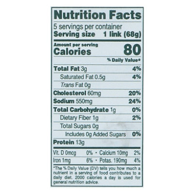 Bilinski's Organic Cajun Style Andouille Chicken Sausage 12 Oz - 12 OZ - Image 4