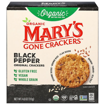 Marys Gone Crackers Black Pepper 4oz - 4 OZ - Image 2