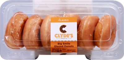 Clydes Donuts Big Glazed Donuts 6 Count - 12 OZ - Image 2