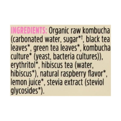 Remedy Kombucha Raspberry Lemonade 4-12fz - 4-12 FZ - Image 5