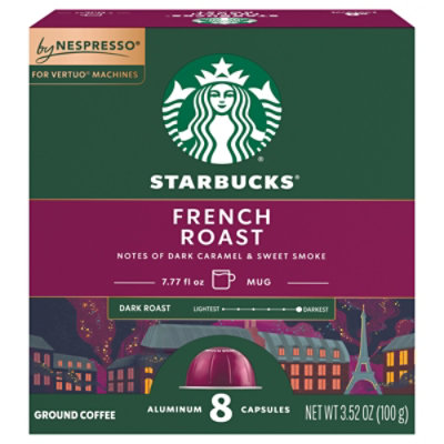 Starbucks By Nespresso Vertuo Line French Roast 8 Count 3.52oz Box - 8 CT - Image 1