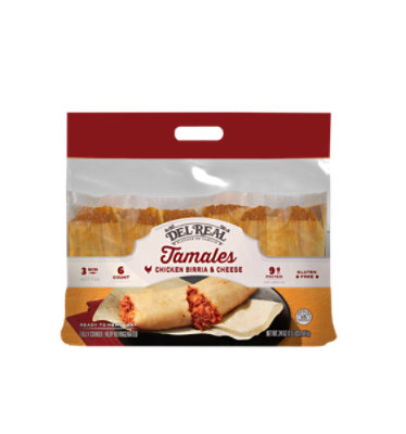 Del Real Tamales Chicken Birria & Cheese 24 Oz - 24 OZ - Image 1