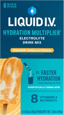 Liquid I V  Orange Vanilla Dream, 6ct - 6 CT - Image 2