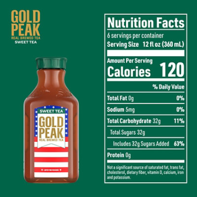 Gold Peak Sweetened Black Tea Bottle 76 Fl Oz - 76 FZ - Image 2