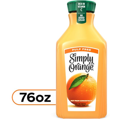 Simply Orange High Pulp Juice Bottle, 46 Fl Oz - 46 FZ - safeway
