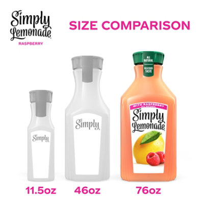 Simply Lemonade W/ Raspberry Bottle, 76 Fl Oz - 76 FZ - Image 2