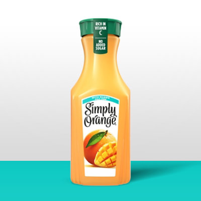 Simply 100% Orange Juice With Mango Juice Blend, 46 Fl Oz - 46 FZ - Image 4