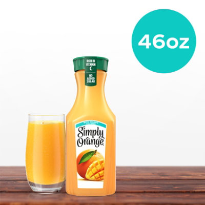 Simply 100% Orange Juice With Mango Juice Blend, 46 Fl Oz - 46 FZ - Image 5