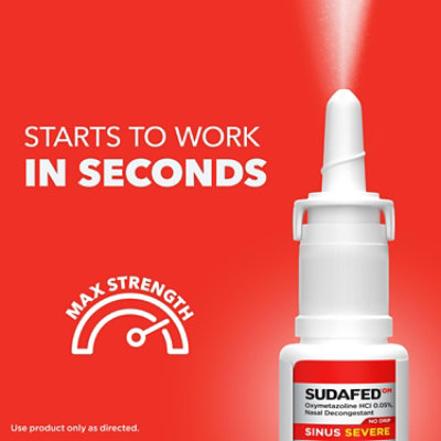 Sudafed Om Sinus Severe No Drip Nasal Spray 1fz - 1 FZ - Image 4