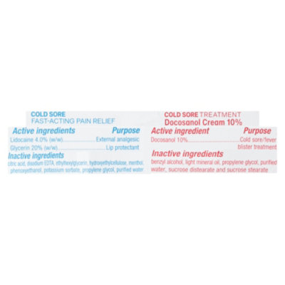 Cold Sore Fast Acting Pain Relief 1 Tube .15 Oz. & Cold Sore Treatment 1 Tube .07 Oz - 2 CT - Image 3