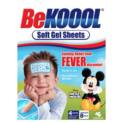 Bekoool Soft Cooling Gel Sheets For Kids 4ct - 4 CT - Image 1
