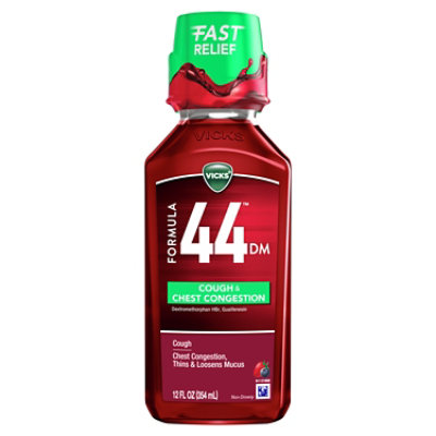 Vicks F44dm Cough Congestion Berry - 12 FZ - Image 1