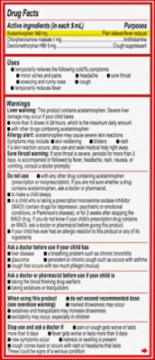 Children's Tylenol Cold Plus Cough Plus Runny Nose Grape - 8 FZ - Image 5