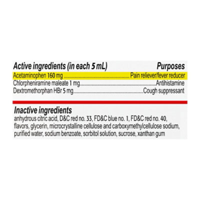 Children's Tylenol Cold Plus Cough Plus Runny Nose Grape - 8 FZ - Image 4