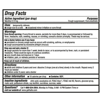 Halls Blueberry Cough Drops 80 Ct - 80 CT - Image 4