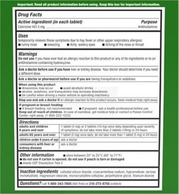 Zyrtec Allergy 5mg Tablet 15ct - 15 CT - Image 4