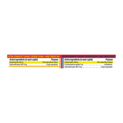 Tylenol Extra Strength Cold Plus Severe Cough Day Night Caplets 24ct - 24 CT - Image 4