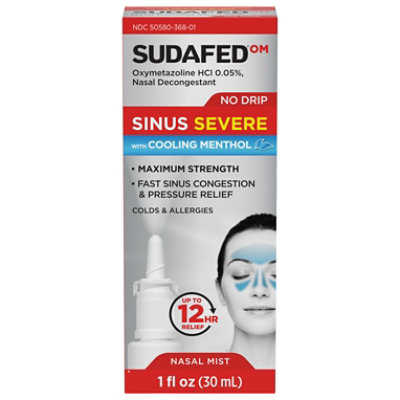Sudafed Om Sinus Severe Nasal Mist Menth - 1 FZ - Image 2